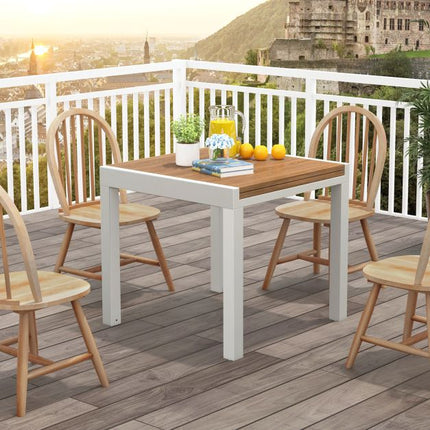 Expandable Patio Dining Table, Aluminum, 4–6 Person