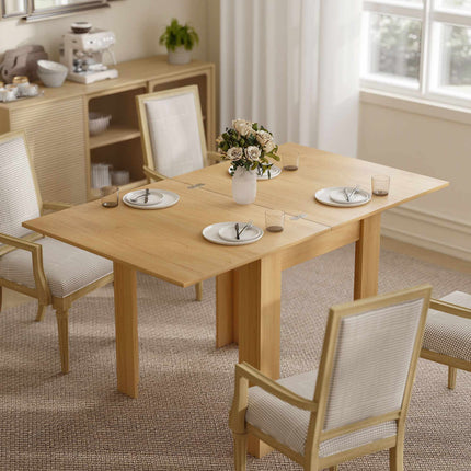 Extendable Dining Table, Space-Saving for 4–6 People