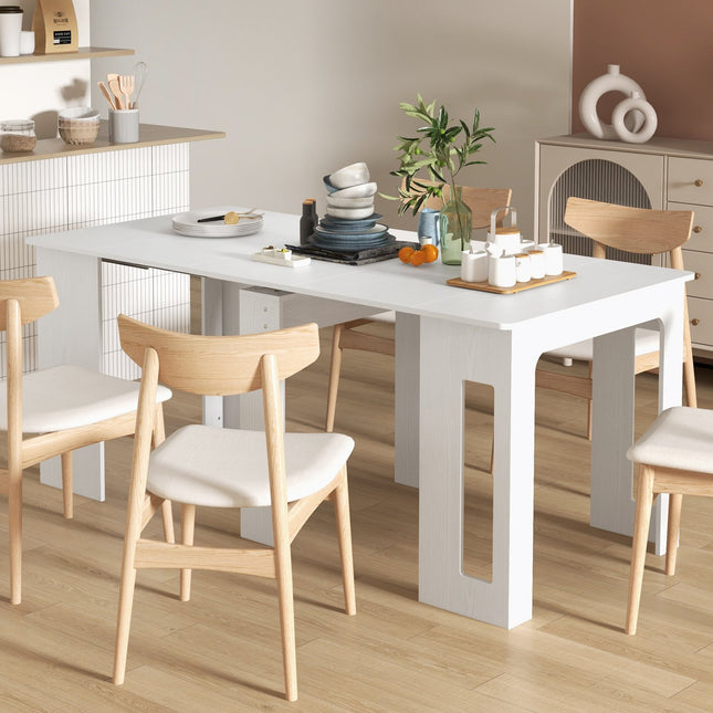 Extendable Dining Table, White, 60-180 x 85 x 75 cm