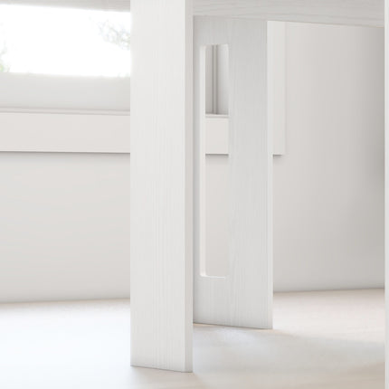 Extendable Dining Table, White, 60-180 x 85 x 75 cm