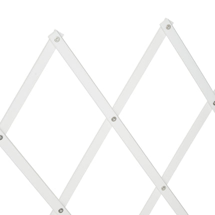 Extendable Dog Barrier, White, Bamboo, Adjustable Width