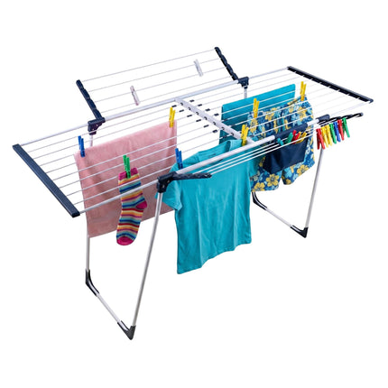 Extendable Foldable Clothes Airer, 22.5m Drying Area