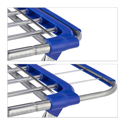 Extendable coat hanger in stainless steel