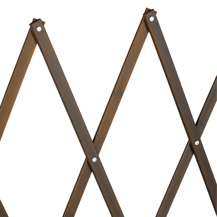 Extendable dog guard in brown