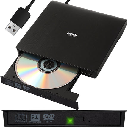 External Drive with CD/DVD Burner, 1TB Capacity