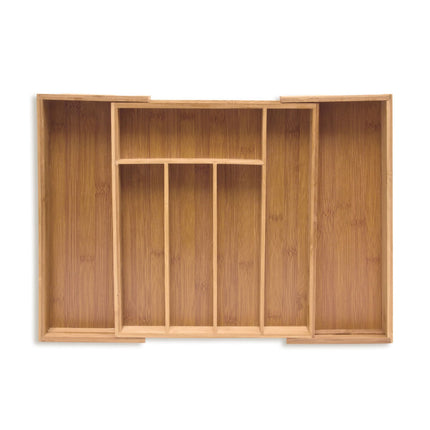 Extra deep cutlery drawer bamboo extendable