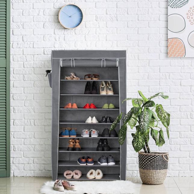 Półka na buty z materiału, 9 półek na 36 par