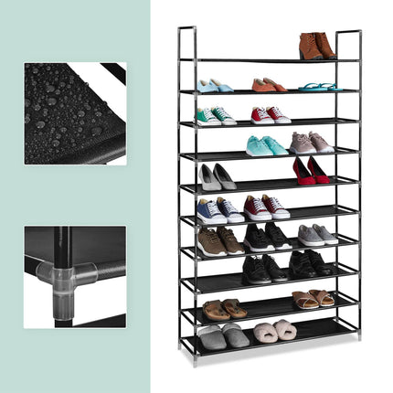 Fabric shoe rack for 50 pairs of shoes