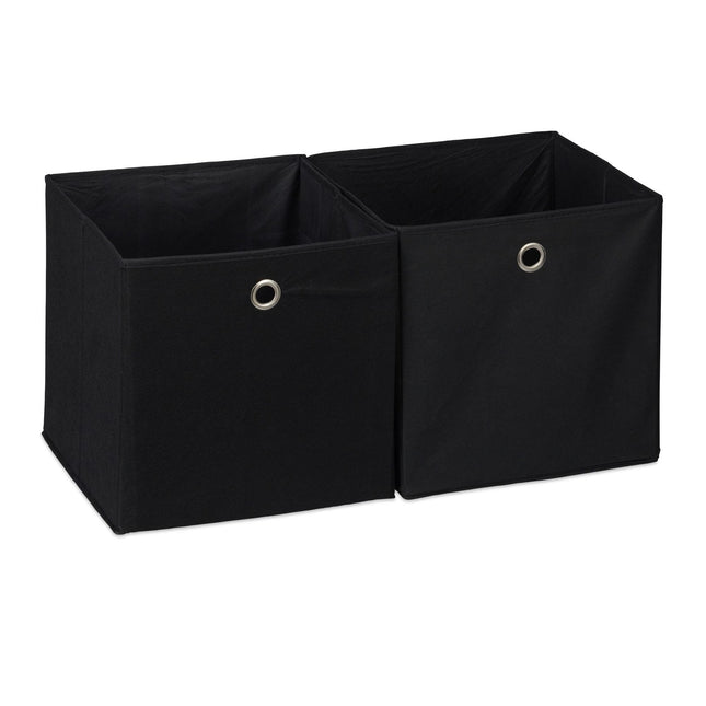 Fabric storage box, 2 drawers