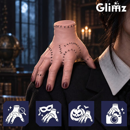Fake Severed Hand Halloween Decoration, Realistic Adult Size, Flesh-Pink