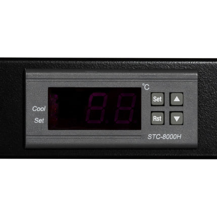 Fan unit for 19" rack 2 fans 25 dBA U1 Black