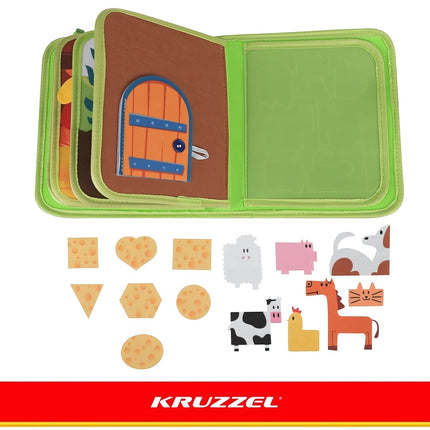Farm Sensory Book with 20 Activities on 10 Pages, Ages 2+, 23.5 x 18.5 cm