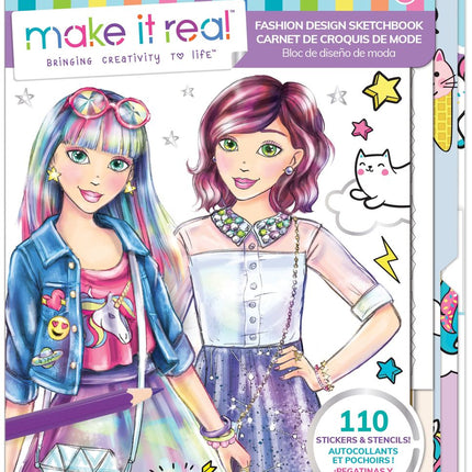Fashion Design Sketchbook for Creative Illustrations and Ideas
