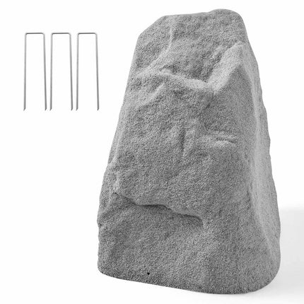 Faux Rock Cover for Well Pump, Medium HDPE Gray