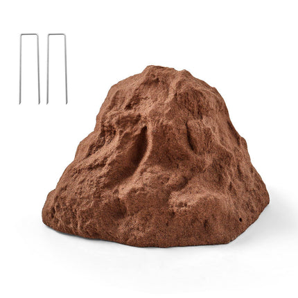 Faux Rock Cover for Well Pump, Small HDPE, Brown