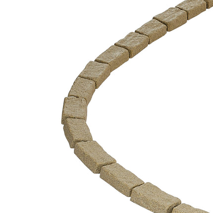 Faux Stone Landscape Edging, 46.4 In, Beige, 4-Pack