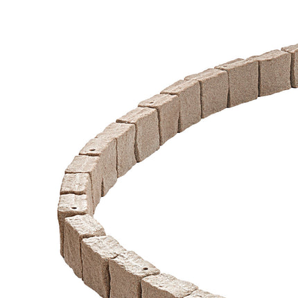 Faux Stone Landscape Edging 4-Pack, 46.8 In, Beige
