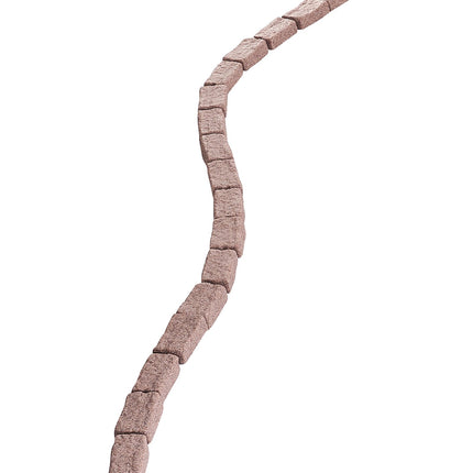 Faux Stone Landscape Edging, Flexible, Spikes, Brown, 4-Pack