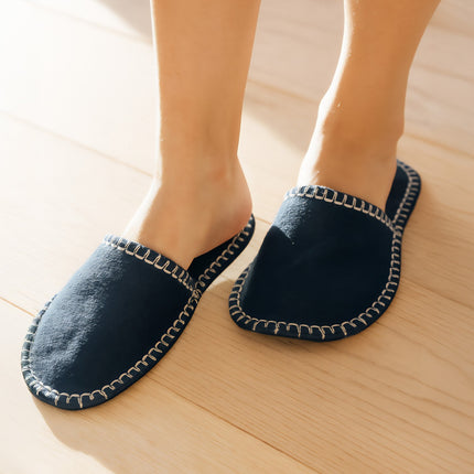 Felt Guest Slippers Set – 6 Pairs with Storage Bag