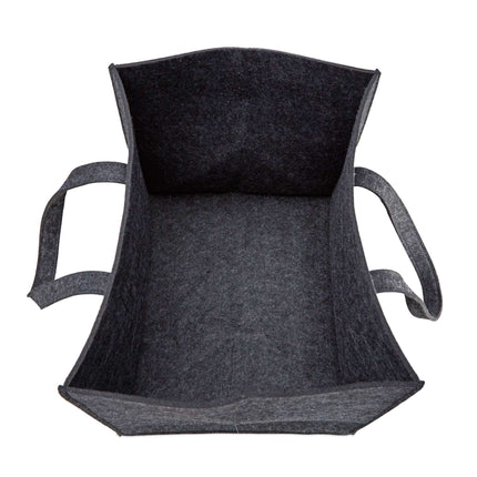 Felt basket with carrying handle