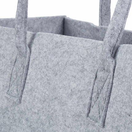 Felt basket with handle