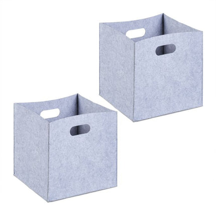 Felt storage box - 2 pcs