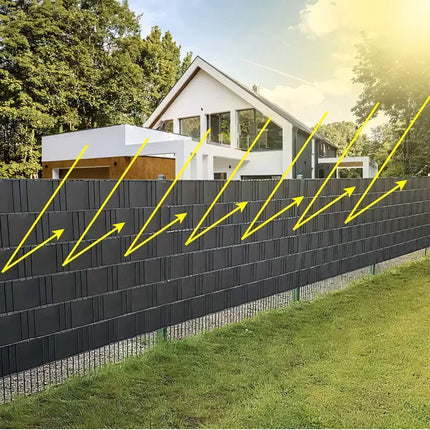 Fencing tape 19cmx35m 450g/m2 anthracite 23696