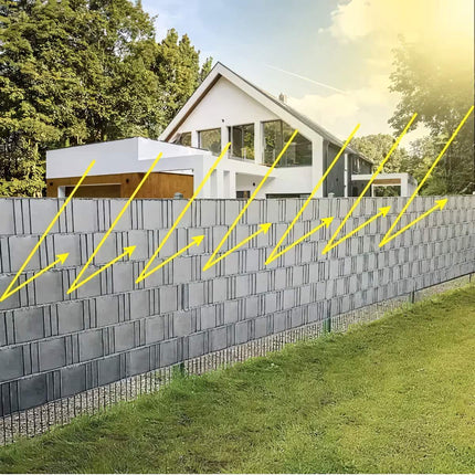 Fencing tape 19cmx35m 450g/m2 gray 23697