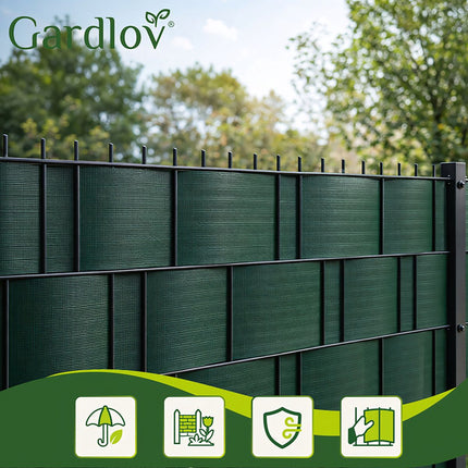 Fencing tape 19cmx35m 450g/m2 green 23699
