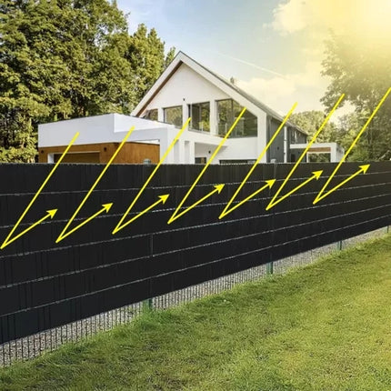 Fencing tape 19cmx35m 630g/m2 black 23705
