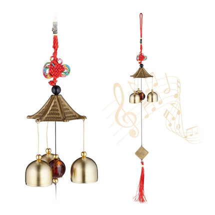Feng Shui Metal Wind Chimes, Set of 2