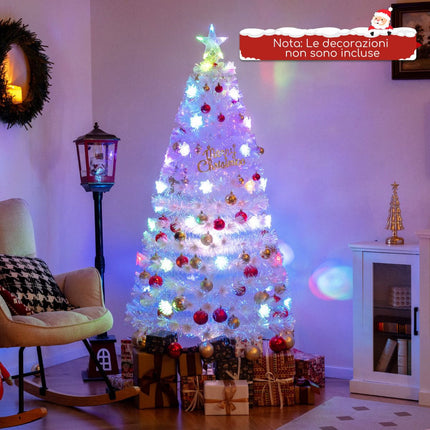 Fiber Optic Christmas Tree 180cm, LED Snowflakes, Star