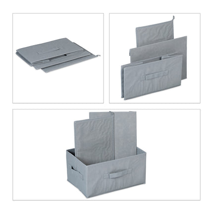 Fiber cloth storage box set of 2