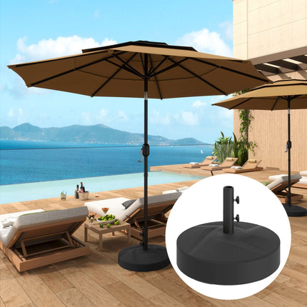 Fillable Umbrella Base, 30kg, Black, HDPE, 36/38/48mm