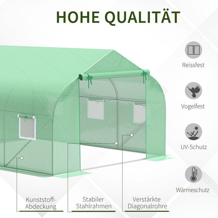 Greenhouse film, Cold frame, 350x300x200 cm Gable roof