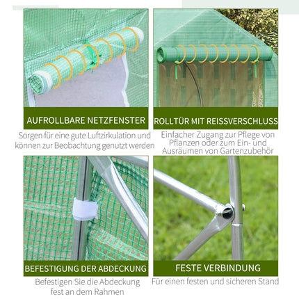Greenhouse Cold frame, Gable roof, 450×300×205 cm