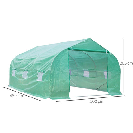 Greenhouse Cold frame, Gable roof, 450×300×205 cm