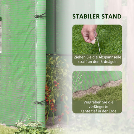 Garden greenhouse, UV protected, windproof, PE cover