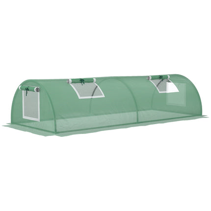 Mini tunnel greenhouse, UV resistant PE film, with mesh window