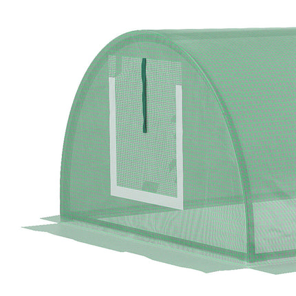 Mini tunnel greenhouse, UV resistant PE film, mesh window