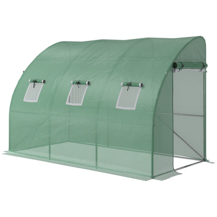 Tomato greenhouse with UV protection, roller doors, 300x150x197 cm