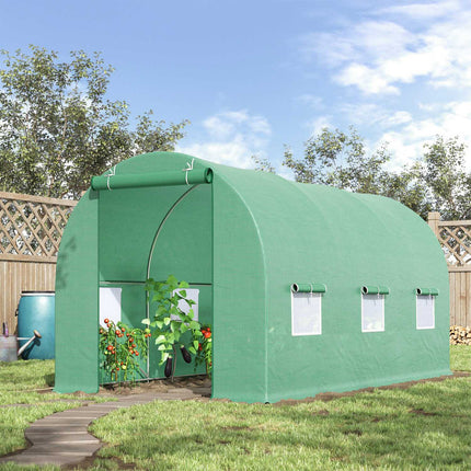 Green plant tunnel with window, 445x190x200 cm