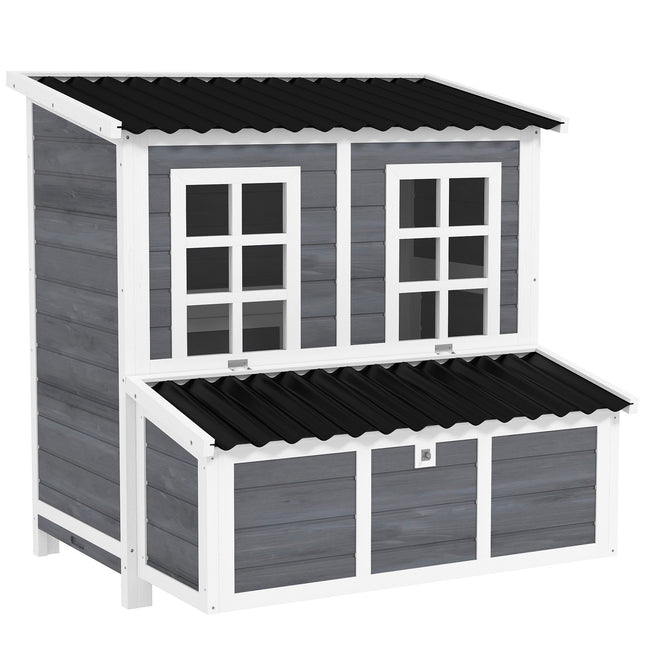 Waterproof Spruce Wood Chicken Coop with nest box for 4-6 hens