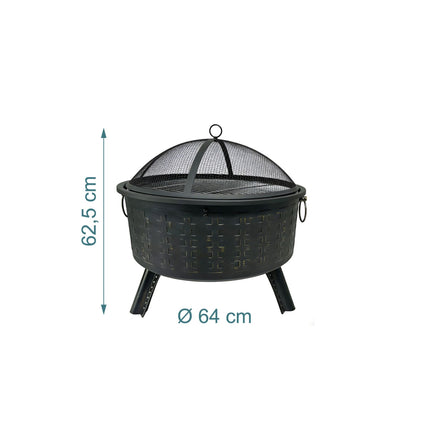 Fire Bowl with Grill Grate – Outdoor Cooking & Safety