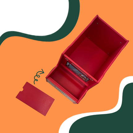 Fire Engine Toy Box with Secret Compartment