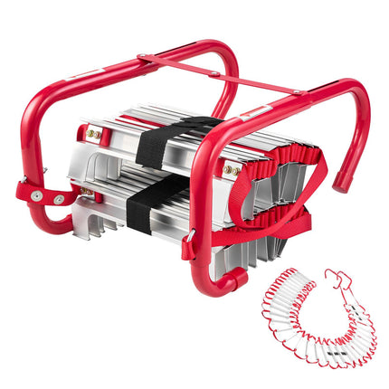 Fire Escape Ladder, 50 Ft, 5-6 Story, 1000 Lb Capacity