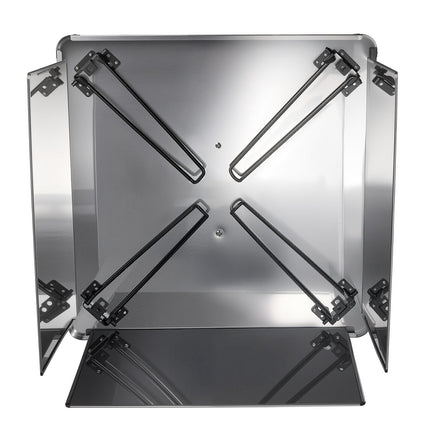 Fire Pit Heat Deflector, 25-Inch Square Stainless Steel