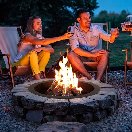 Fire Pit Ring Liner, 36in OD 30in ID, 10in Steel