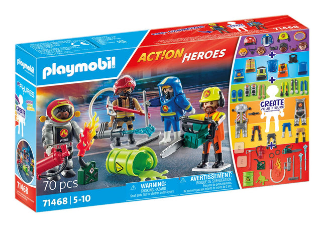 Fire Rescue Figures Set - Playmobil Action Heroes