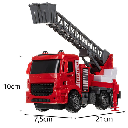 Fire Truck Toy Set for Kids, 6-Piece Rescue Vehicles